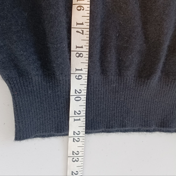 Whimsigoth Butterfly Print Cashmere V-Neck Ribbed Hem Sweater - Picture 9 of 11